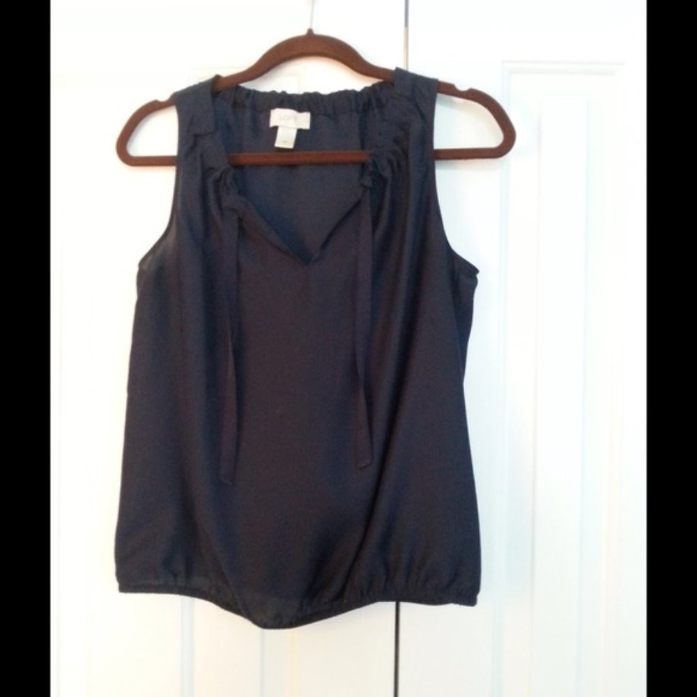 Navy blue LOFT sleeveless blouse